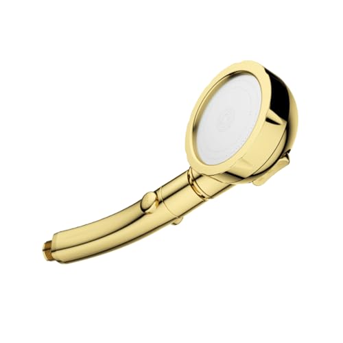 Cabezal de Ducha de Mano con Manguera, 3 Modos, Diseño Moderno Dorado miniatura 4