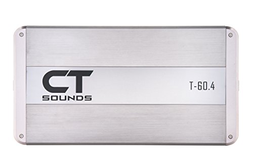 CT Sounds T-60.4AB Class AB 4 Channel Amplifier Car Audio, 320 Watts RMS