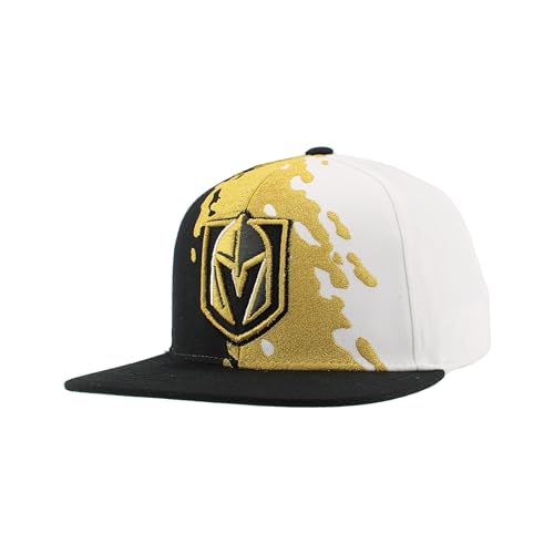 Vegas Golden Knights NHL Officially Licensed Adjustable Snapback Hat Flat Bill Z11 Retro Paintbrush