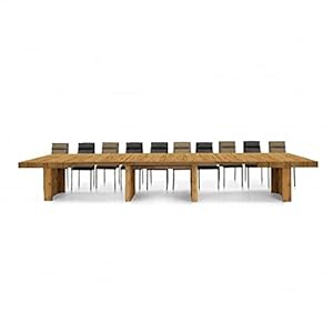 Mar.c.a. Design Ausziehbarer Konferenztisch Eiche