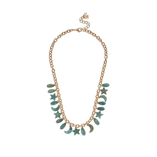 ROBERT LEE MORRIS Soho Celestial Patina Charm Necklace