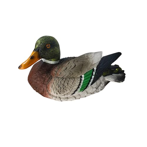 omiinitio Vivace Scultura Anatra Galleggiante Perfetto Come Regalo di Inaugurazione della Casa Per Giardino Terrazza Piscina Decorazione Galleggiante Anatre Decorazione Per Stagno