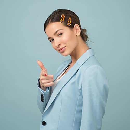 Doromy 12 Pcs Geometric Alligator Hair Clip Set Acrylic Resin Hair Clips Hollow Hair Pins Sweet Headwear Hair Accessories Cute Hair Barrettes Bobby Pins For Women Girls thumb #6