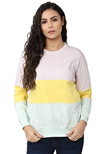 Image of Van Heusen Women Poly Cotton Crew Neck Sweatshirt