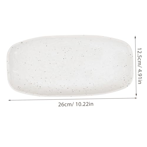 Plato rectangular de porcelana para sushi Alipis miniatura 2