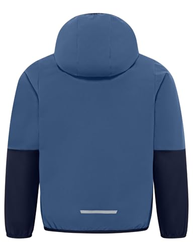 Jack Wolfskin Unisex Kinder Turbulence Hooded Jkt Softshelljacke, Night Blue, 176 EU