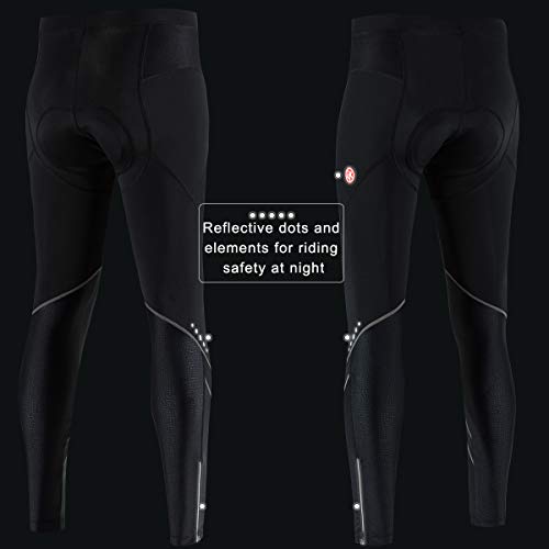 EKMOMENT Women\'s Bike Cycling Tight Pants 3D Foam Padded Bicycle Pants Breathable and Dry (Grey, X-Small) - Thumbnail 5