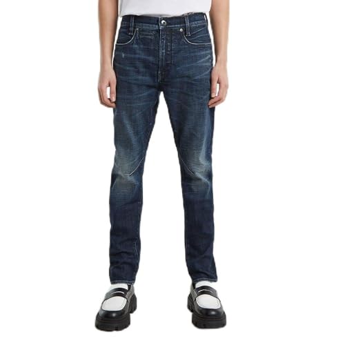 G-STAR Raw - Mens D-STAQ 3D Slim Jeans, Color Worn in Galaxy Rays Destroyed, Size: 33W x 32L
