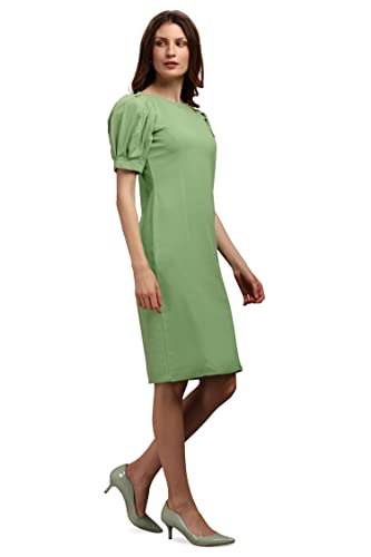 Image of PURVAJA Women's Bodycon Knee Length Dress (Ruby-564-570)
