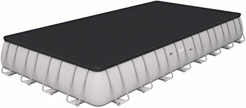 BESTWAY Power Steel Pool mit Gestell, grau, 956x488x132cm, mit Sandfilteranlage, Leiter, Abdeckplane – Bild 7