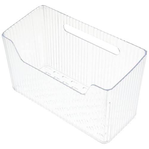 UKCOCO Organizador de Ducha Transparente Grande sin Perforaciones, Soporte de Pared Ajustable Drenaje Rápido, Cesta Colgante para Baño y Cocina, Estante de Almacenamiento Multifuncional