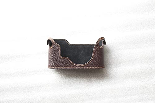 Housse Canon Model 7 P VL VL2 ViL étui appareil photo cuir véritable brun foncé