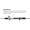 Speedway Motors 1982-88 High-Flow T-Bird Power Steering Rack & Pinion for Mustang II Crossmembers, Includes AN -6 Adapters, Direct Fit Upgrade, Superior Build Quality