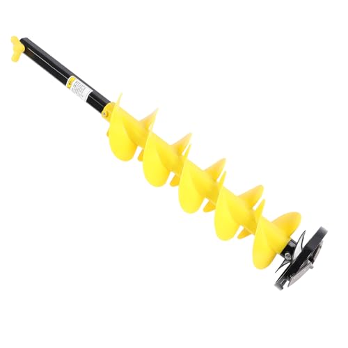 Ice Auger Bit Auger Drill Bit Electric Auger Bit Compatible with 1/2 Drill Chuck for Ice Post Hole Digger
