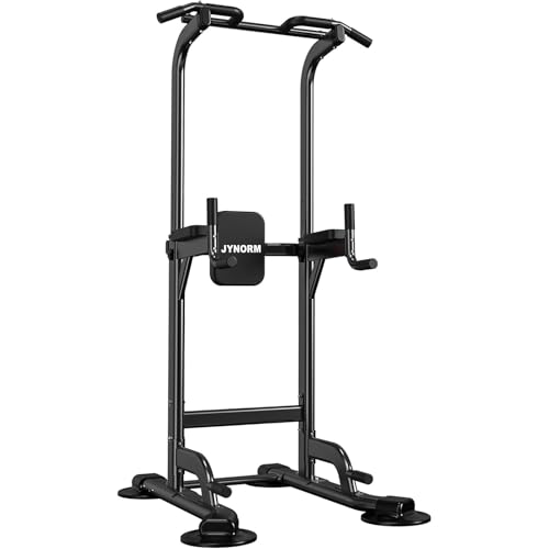 Power Tower - Estación de barra de dominadas de altura ajustable, estación de dominadas y inmersión, multifunción para el hogar, entrenamiento de fuerza, fitness, 450 libras
