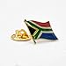 A-ONE Cape Town Colorful Embroidered Patch + South Africa Flag Adhesive Emblem, Garment Iron on Sew on Accessories, Landmark Patches and Metal Pin for Shirts, Dog Harness, Jackets NO.415P