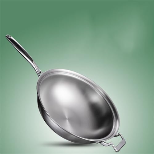 Triple Layer Steel Uncoated Frying Pan for Household Use - Image 2