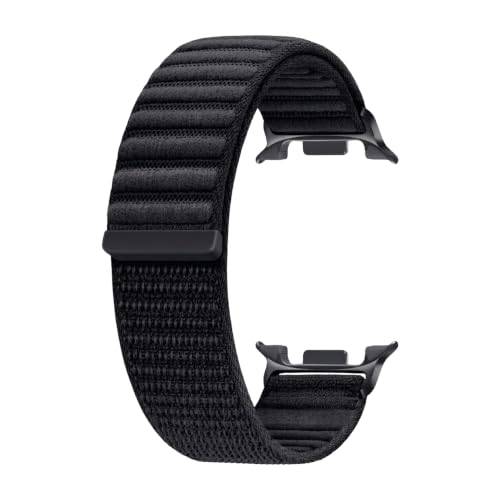 Samsung Galaxy Watch 9/Watch 8 (40 mm/44 mm) ve Watch 8 Classic (46 mm) Uyumlu Nylon Loop Velcro Kumaş Kordon; Dinamik Lug Sistemi, Ayarlanan Cırt Cırtlı, Ultra Hafif Sport Loop Kayış