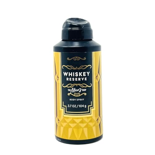 Bath and Body Body Spray for mens (3.7 oz / 104 g, Whiskey Reserve)