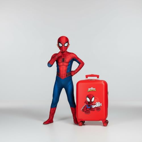 Miniatura 2 de Joumma Marvel Go Spidey Maleta de Cabina Rojo 33x50x20 cms Rígida ABS Cierre de combinación Lateral 28,4L 2 kgs 4 Ruedas Dobles Equipaje Mano