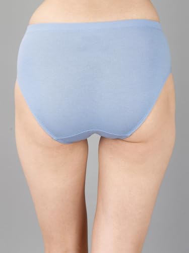 Image of SOIE Women High Rise Full Coverage Solid Colour Cotton Stretch Hipster Panty (Pack of 3)
