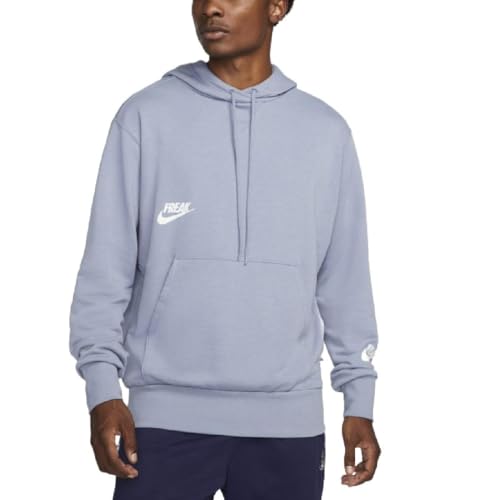 Sweat à capuche Nike DQ5649-493 homme bleu en molleton confort