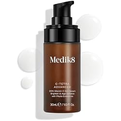 Medik8 C-Tetra Advanced, 20% Vitamin C Gel-Serum With Exosomes - 30ml | Vitamin C Serum With Exosomes, Defends Against Premature Skin Ageing, Accelerated Skin Brightening