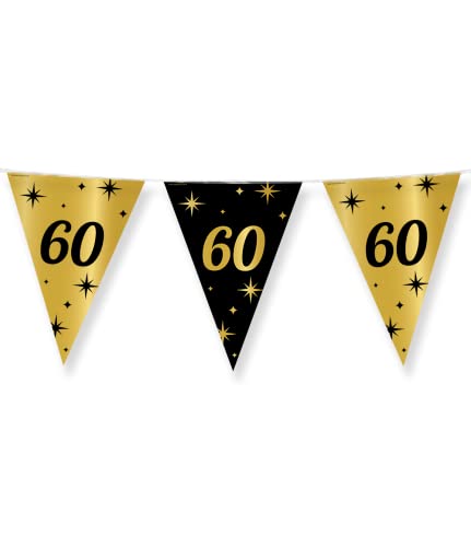 WenmthG - 60. Geburtstag Girlande Gold Silber - 60  Produktbild-Vorschau 4