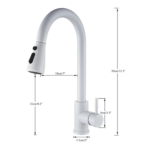 Mitigeur de cuisine gris anthracite avec douchette extractible