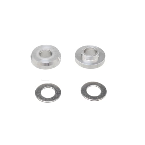 Zxturbi Bully 3/8 Zoll auf 14 mm Achsenadapter-Set (Paar) mit Unterlegscheiben, kompatibel mit BMX Park & Street Bikes, aus robustem 7075 Aluminium