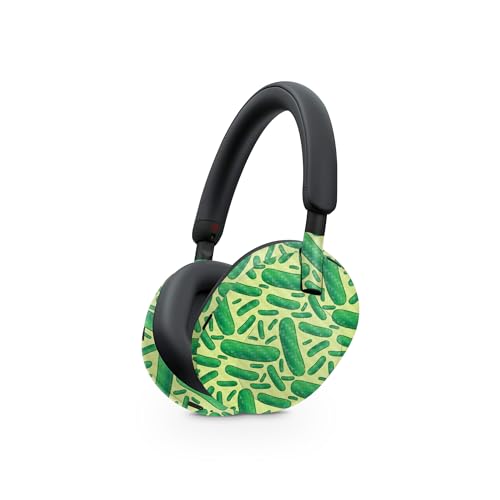 Image of MightySkins Carbon Fiber Skin Compatible with Sony WH-1000XM5 Headphones - Pickles | Protective, Durable Textured Carbon Fiber Finish | Easy to Apply, Remove, and Change Styles