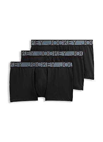 Jockey Men's Underwear Active Microfiber 2.5" Trunk - 3 Pack4