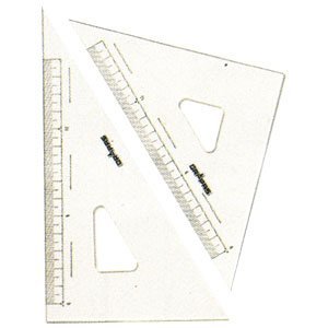 Dorapasu 13124 linijka trójkątna ze skalą 2 mm grubości 30 cm (import z Japonii)