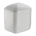 mDesign Wastebasket Trash Can for Bathroom Vanity Countertops - Light Gray