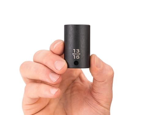 Image of TEKTON 3 /8 Inch Drive x 13 /16 Inch Semi-Deep 6-Point Impact Socket | SID14021