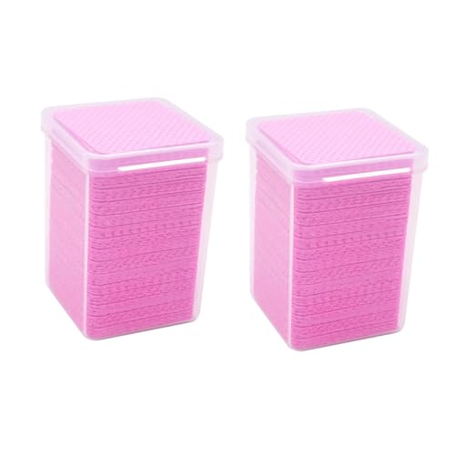EPIGEIST 400 piezas Toallitas Descartables Sin Pelusa para Uñas Almohadillas Suaves para Quitar Esmalte y Limpiar Pegamento de Pestañas Paquete Compacto para Manicura Profesional y Uso