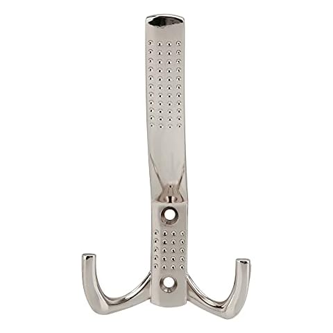 INTIRILIFE Doppel Garderobenhaken in Satin Nickel Cover