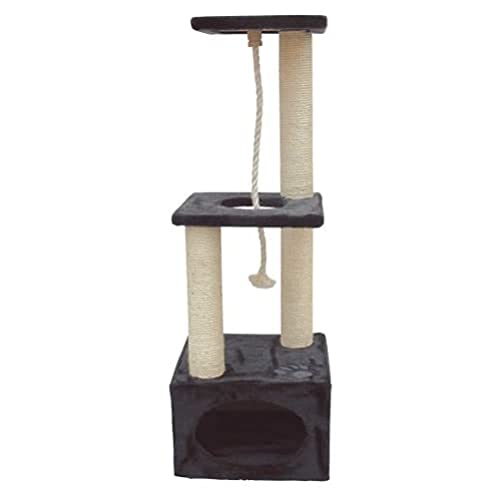 Arbre à chat Kerbl Platin Pro anthracite de 109 cm pour petits espaces