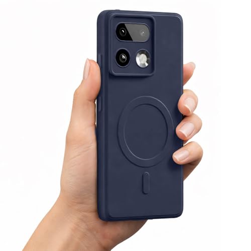 Image of Casotec Back Cover | MagFit Ring Design (Non-Magnetic) | Shockproof Case | Anti-Slip Grip | Raised Camera Edges | Slim Protective Case for Realme 16 Pro Plus 5G (Steel Blue)
