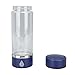Aramox Bottiglia D'acqua per Idrogeno, Tecnologia PCTG PEM SPE da 420 Ml Ricaricabile Portatile Concentrazione di Idrogeno Sanitario EVE Pad Base USB Ricaricabile (BLUE) immagine