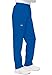CHEROKEE Women's Workwear Elastic Waist Cargo Scrubs Pant, Royal, Medium-Petite