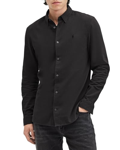 AllSaints Men's Lovell Long Sleeve Shirt Washed