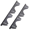 Stainless Steel Stove Counter Gap Covers (2 Pack), Stove Gap Covers Stainless Steel, Range Trim Kit, Stove Gap Covers, Heat Resistant Oven Gap Filler, Adjustable Length 13.8" To 27.5" (L Shape)