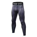 Apfopard 2023 Pantalon athlétique de Compression pour Hommes Legging d'entraînement uni Running Fitness Long Tights Taille Haute Salle de Sport en des Blanc Mot Lettre G15-Gris