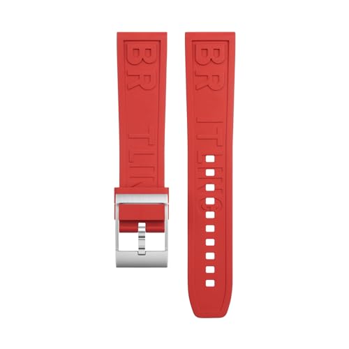 Bracelet montre 22mm en caoutchouc fluoroélastomère souple