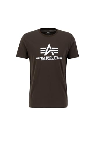 Alpha Industries Basic T-Shirt für Herren Black Olive