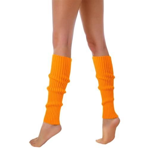 Damen Langer Beinwärmer Frauen Mädchen Winter Stulpen Beinstulpen Beinwärmer Kniestrümpfe Legwarmers Strümpfe Overknees Stricken Leg Warmers Beinwärmer für Winterwärmer