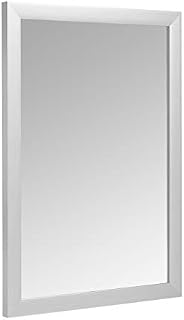 Amazon Basics Rectangular Wall Mirror - 50.8 x 71.1 cm, Peaked Trim, White