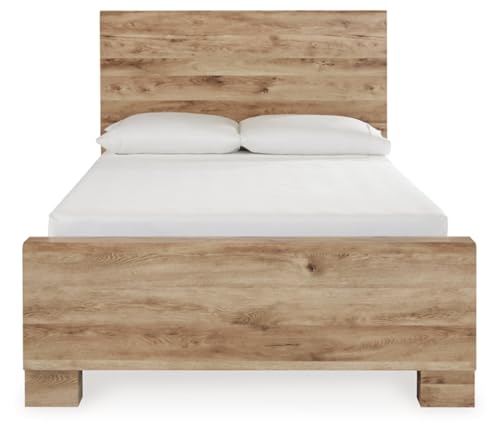 Image of Signature Design by Ashley Full Size Bed with Storage Drawers, Tan