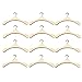 Mini Bambola in Legno Abiti Appendini: 12Pcs Piccola Bambola Ganci di Stoffa Dollhouse Mobili Accessori per Mobili in Miniatura Appendiabiti Appendiabiti Rack per Ragazza Doll